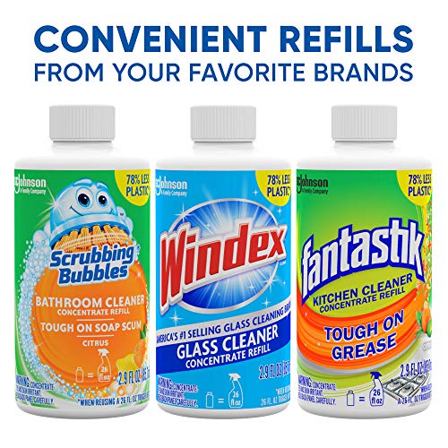 Windex Glass Cleaner Concentrate, Two 2.9 Ounce Concentrated Refill Bottles
