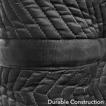 Sure-Max Door Jamb Protector Pad with 3 Sewn-in Steel Spring Clips, 72" x 24", Black
