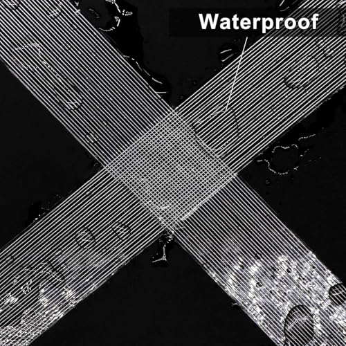 BOMEI PACK Strapping Tape 6 Inch,Mono Filament Tape, 5.5milx45yards Transparent Reinforced Fiberglass Tape,Heavy Duty Moving Boxes Packing Tape Stright Line Sticky Strong Tape - size: 6 inches