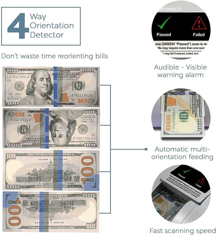 AccuBANKER D480 Fake Finder Counterfeit Detector, USD EUR - style: Advanced Unit