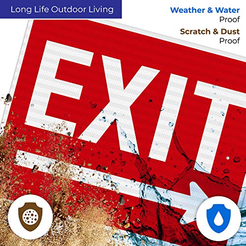 Exit Sign, with Right Arrow - size: 24x30