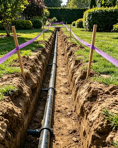 Purple Flagging Tape - Non-Adhesive Hi-Vis Plastic | 5 Rolls (1" x 500') | Fade-Resistant for Surveyor, Tree Marking, Hunting Trail, Boundaries & Hazardous Areas Workplace - color: Purple