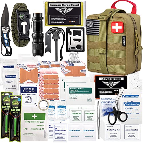 EVERLIT 250 Pcs Survival First Aid Kit - color: Tan