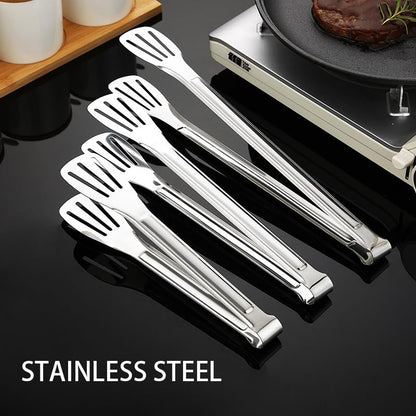 1Pcs Stainless Steel Kitchen Food Tong for Restaurant Kitchen (A-7inch) - size: A-7inch