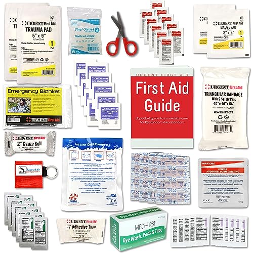 OSHA & ANSI Class A, Metal First Aid Kit, 25 Person, 79 Piece Emergency Kit