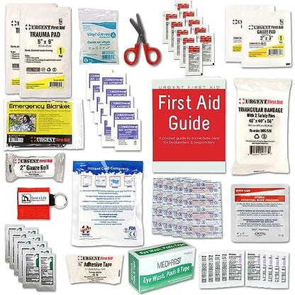 OSHA & ANSI Class A, Metal First Aid Kit, 25 Person, 79 Piece Emergency Kit