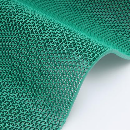 Drainage Non Slip Flooring Mats Swimming Pool Bathroom Anti-Fatigue Rubber Matting 3x10 Ft Heavy Duty Commercial Anti Slip Floor Mats for Garage Restaurant Sauna SPA (Green, 3×10ft/0.9 * 3M) - color: Green