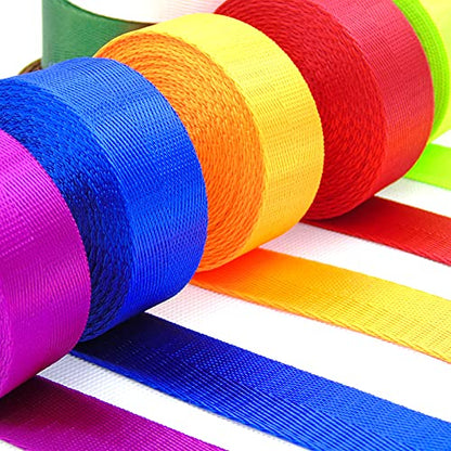 10 Yards Nylon Webbing 1 inch 1.5 inch 2 inch Webbing Nylon Strap Backpack Straps Belt, 10 25 50 3.3 Yards Webbing - color: White, size: 2 inch-50 yards