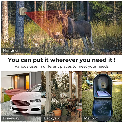 Supplemental Hosmart Driveway Alarm Motion Detectors Receiver, New Version(1 Receiver only, no Sensor) - color: 1 receiver only