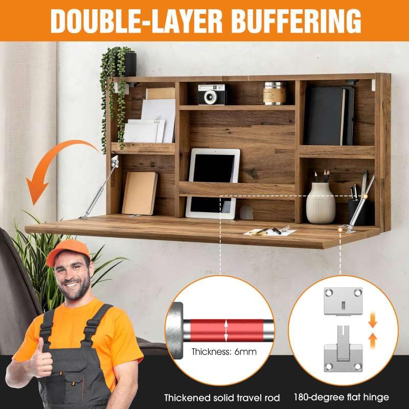 Drop Down Gas Spring Hinge, 90° Struts for Downward Cabinet Doors - color: Silver