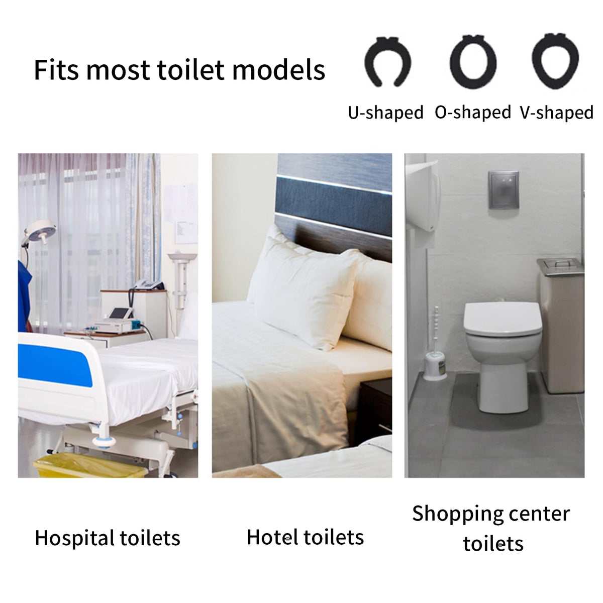 Disposable Toilet Seat Covers, 30 Pack,Waterproof Non-Slip Individually Wrapped, Portable Toilet Seat Liners for Travel, Camping, Airport, Public Restroom (30, White)