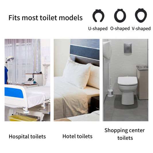 Disposable Toilet Seat Covers, 30 Pack,Waterproof Non-Slip Individually Wrapped, Portable Toilet Seat Liners for Travel, Camping, Airport, Public Restroom (30, White)