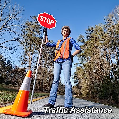 KAYGO Reflective High Vis Safety Vest Mesh for Men and Women KG0008 - color: Orange