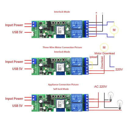 WiFi Wireless Smart Switch Module,DIY WiFi Garage Door Opener,Smart Motor Controller