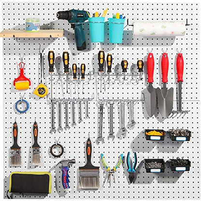 Pegboard Hooks with Bins, Peg Locks, for Organizing Various Tools, 117 PCS, 60 of Which are Locks - style: 117PCS