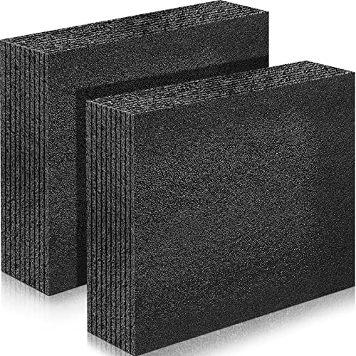 Hoolerry 2 Pcs Polyethylene Foam Block, 12" X 10" X 3.125", Black - size: 12" X 10" X 3.125"