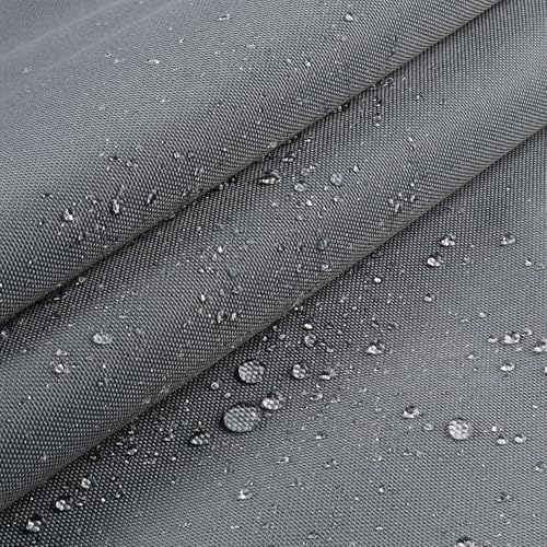 Marine Waterproof Canvas Fabric 60"×40" 600D PU Backing Gray - color: Gray, size: 60" Wide by 40"