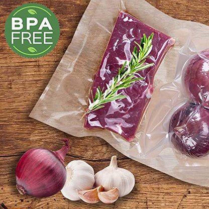 MakMeFre 200 Quart 8x12Inch Vacuum Sealer Bags for Food Storage - size: (200Count)Quart8x12