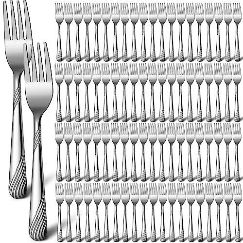 Bokon 200 Pieces Stainless Steel Dinner Forks Bulk, Metal Fork, Stylish - style: Stylish