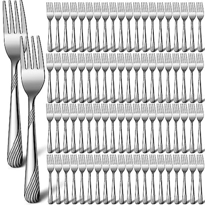 Bokon 200 Pieces Stainless Steel Dinner Forks Bulk, Metal Fork, Stylish - style: Stylish