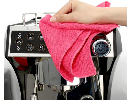 Tricol Clean Professional Extra-Thick Microfiber Cleaning Cloth 72 Pack Red (300 GSM, 16in x 16in) - color: Red, size: Pack of 72