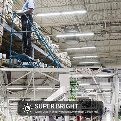 TRLIFE 4FT LED Light Bulbs, T8 4 FT LED Tube Lights 28W 6000K Cool White, 3360 Lumens Dual Row LEDs Replacement for 4FT Fluorescent Fixture, Clear Cover, Ballast Removal, Dual-end Powered(25 Pack)