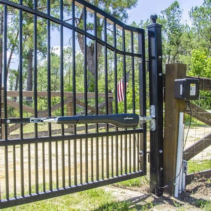 Mighty Mule Gate Opener, Solar and Smart Ready, Heavy Duty Automatic Gate Opener, Gates up to 18ft or 850lb, Single Gate Opener - Estate, Upgraded, MM571W-EST-A - size: Single Gate Opener - Estate - Upgraded