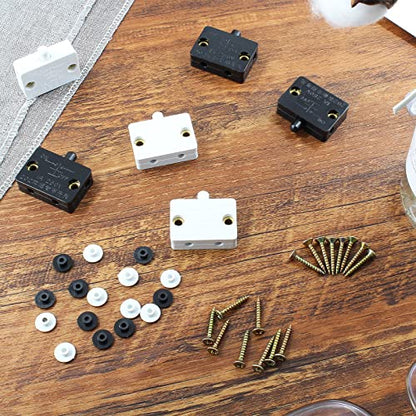 4Pcs Cabinet Lamp Switch, White - color: White 4PCS