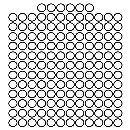 1/2'' Metal O-Ring Buckle Connector Round Loops Non Welded for Bags Webbing Purse and Belt Straps, Black, Pack of 150 - color: Black X 150 Pcs