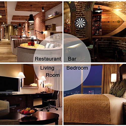E26 Dimmable Led Tubular Bulb 8W Long Tube Edison Light Bulbs 2700K - color: 8.9 Inch-2700k Warm White-8w(amber Glass)