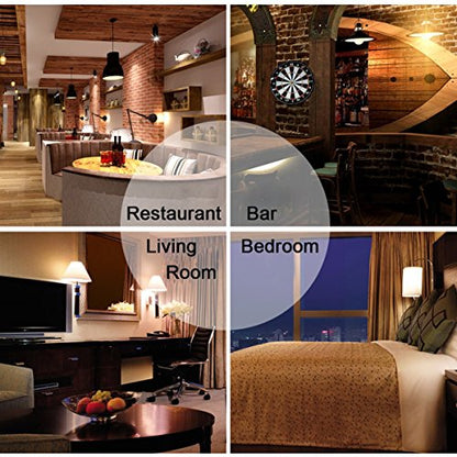 E26 Dimmable Led Tubular Bulb 8W Long Tube Edison Light Bulbs 2700K - color: 8.9 Inch-2700k Warm White-8w(amber Glass)