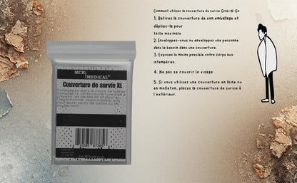 Emergency Silver Mylar Blankets, 200-Pack | MCR Medical
