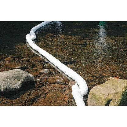 Oil-Only Contractor Grade Absorbent Sock/Net Boom, Polypropylene, 10’ x 5” (L x Dia.), Bright White, Pack of 4 (WB510SN)