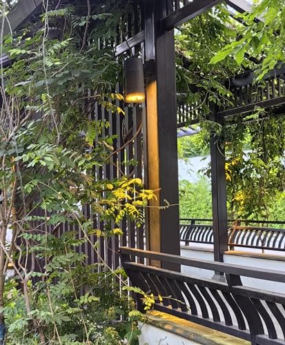 Outdoor Wall Light, Waterproof Exterior Lighting Fixtures - color: Cylinder (Black A)