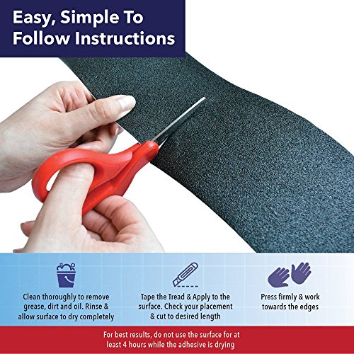 Non-Slip Stair Treads (25 Pack) for Indoor & Outdoor Steps – Anti-Slip Pre-Cut Adhesive Grip Tape to Increase Slip Resistance on Stair Nosing & Edges - size: 25 Pack