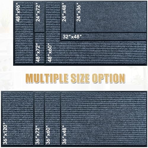 Front Door Mat, 4'x6'Indoor Outdoor Welcome Commercial Floor Mats - size: 48"x72"