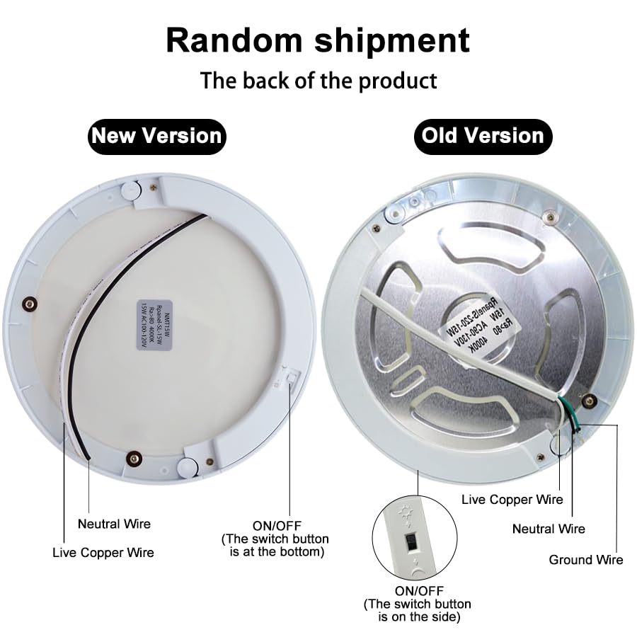 S NMT Motion Sensor LED Ceiling Light With 30s/180s Timeout Adjustable,15W 1500LM Round Panel Lighting Fixture For Stairs Toilet Closets,Warm White 3000K Natural White 4000K Cool White 5000K Available - color: White