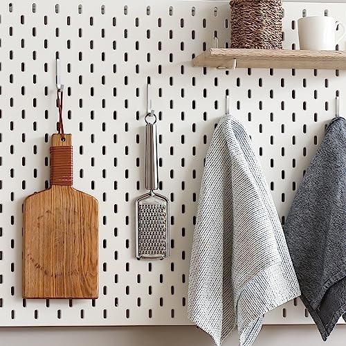 Lyrow 40 Pcs Stainless Steel J Hook, Wire Shelving, Hanging Hooks, Silver - color: Silver