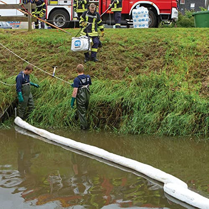 New Pig Oil Boom - Oil-Only Absorbent Boom - 2 Pack - 8" x 20' Boom - Absorbs up to 24 gallons per Boom - BOM409 - size: 8" x 20'