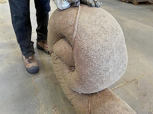 Sandbaggy Empty Compost Filter Sock | Sediment & Erosion Control Tubular Device | Wattles, Logs & Composite Socks | 100% Biodegradable Burlap | Meets DOT Requirements (1, 12 inch x 22 ft)