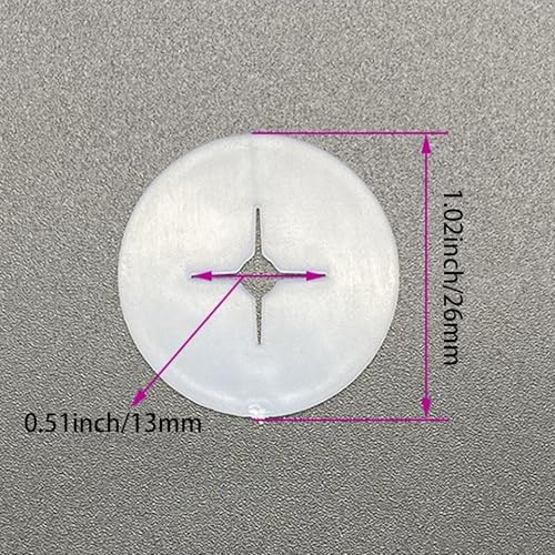 100Pcs Peg Hook Stoppers,Clear Plastic Inventory Control Clips for 1/4 Pegboard Hooks&Slat wall Hooks,Product Organizer,White Pegboard Locks,Peg Hook Stoppers for Keeping Merchandise on Display Hooks