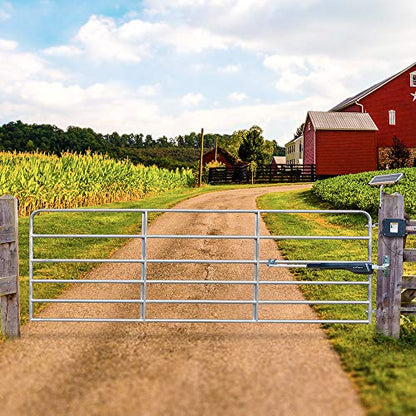 Mighty Mule Gate Opener, Solar and Smart Ready, Heavy Duty Automatic Gate Opener, Gates up to 18ft or 850lb, Single Gate Opener, MM571W - size: Single Gate Opener