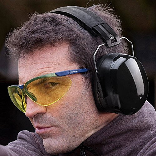 G & F Products Safety Ear Muffs 2 Pack, 34dB NRR Hearing Protection with Adjustable Headband for Shooting, Work & Kids - color: Black