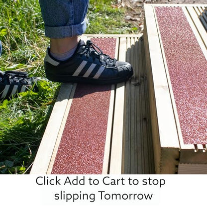 Kraftex Grip Tape [4" x 30ft, Brown] Anti Slip Tape for Stair Runners, Wooden Steps, Stair Nosing, Indoor Stairs, Outdoor Stair Treads, Skateboard