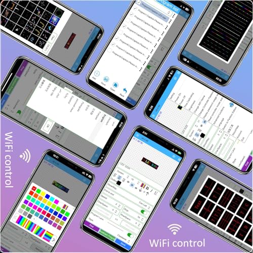 P10 Programmable Scrolling Led Sign Outdoor Signs For Businesse Custom Message Board Digita Display Advertising Screen Bar Word Light Wifi Control High Brightness Neon Sign 39"X8" - size: P10 39"x8"x2" Indoor/Outdoor