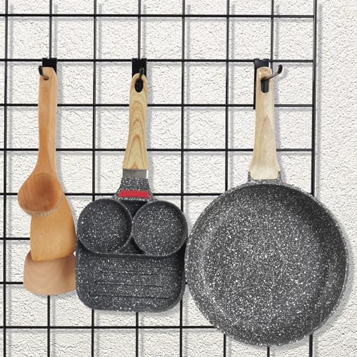 Gridwall Hooks 4 Inch,50PC Display Hooks for Grid Wall, Heavy Duty Gridwall Hook for Grid Wall Panel, Gridwall Peg Hook,Black - size: 4''