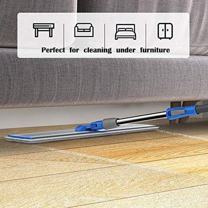 24 in Microfiber Wet & Dry Mops Heavy Duty Commercial Flat Floor Mop - size: 24 IN