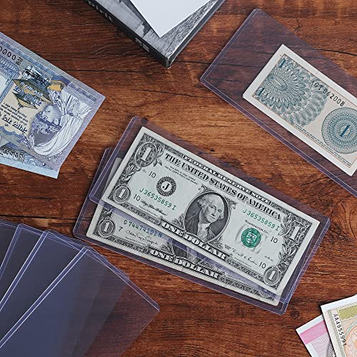 15PCS Banknote Holders Top-Load Currency Money Sleeves for Bills - color: 15 Pieces