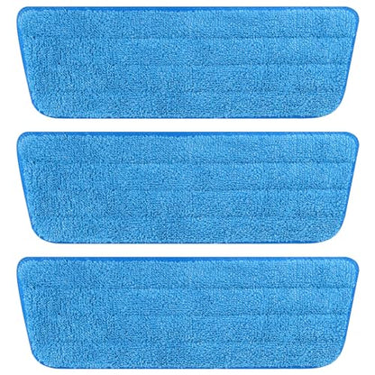AmaVins 3-Pack Microfiber Mop Replacement Pads Compatible with Bona Mop - color: Sky Blue 3 Pack