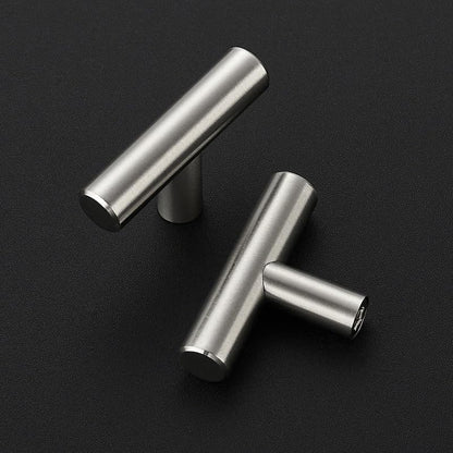 3 Pack Brushed Nickel Cabinet Knobs, 2in Length T Bar Drawer Pulls - color: Brushed Nickel, size: 3 Pack, style: T Bar